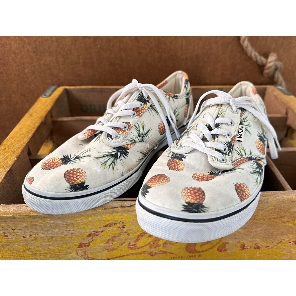 Vans Skateboarding Pineapple Shoes Sneakers Women’s Size 7.5